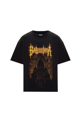 Graphic-Print Distressed T-Shirt