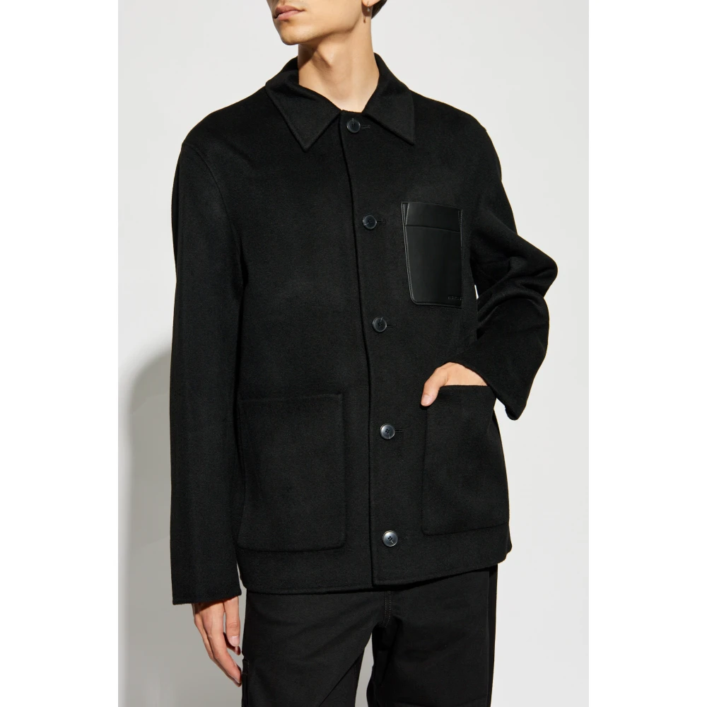 Yves Salomon Wollen jas Black Heren
