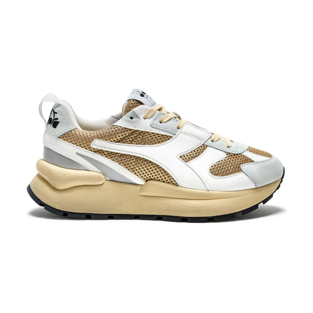 Diadora Women's Multicolor Sneakers, 7 Uk, Premium Stone Wash Trainers