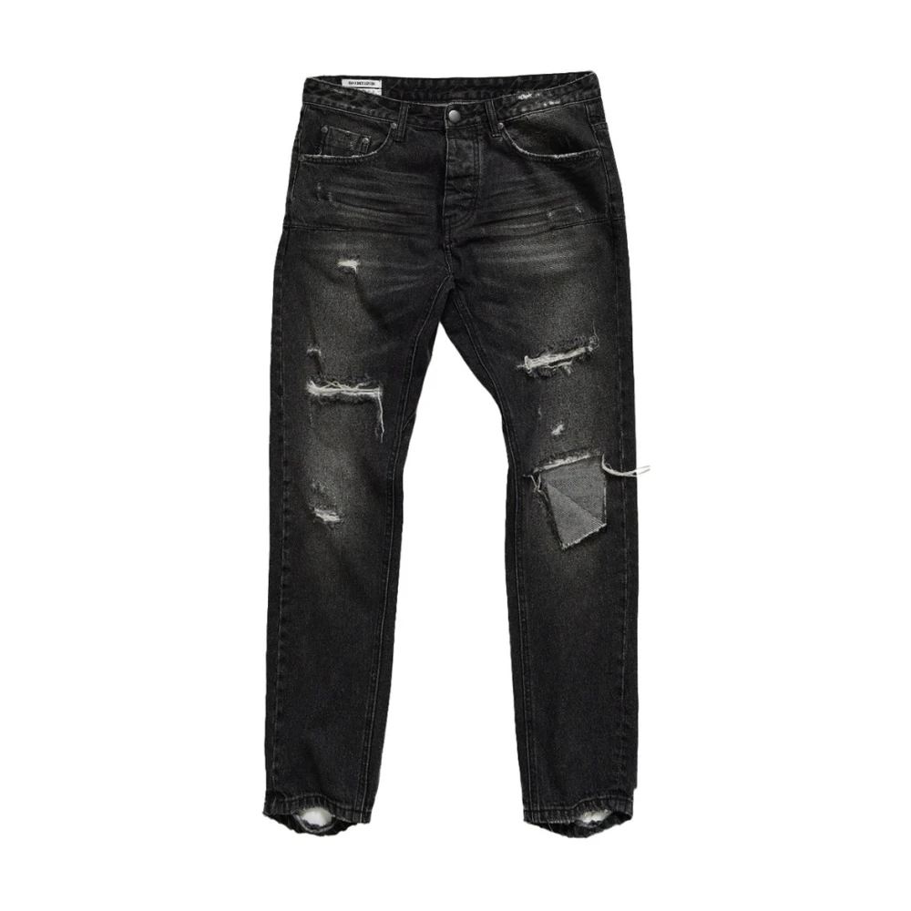 One Teaspoon Svart Hav Denim Jeans Regular Fit Black, Herr