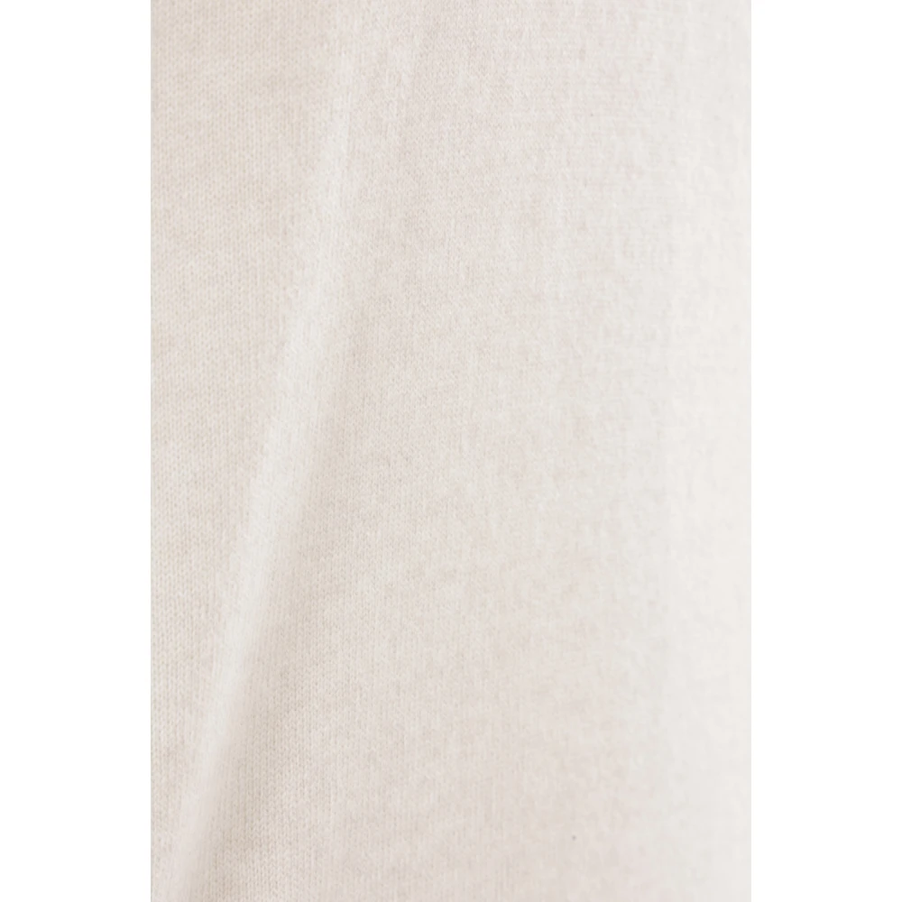 BRUNELLO CUCINELLI Kasjmiertrui met Ribdetails Brown Heren