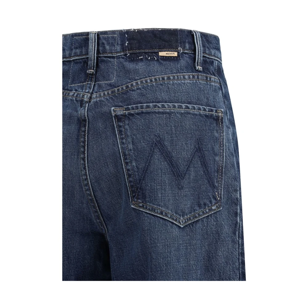 Mother Wijde Pijp Enkel Jeans Blue Dames