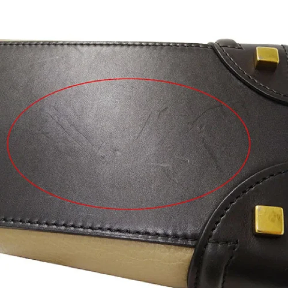 Celine Vintage Pre-owned Leather celine-bags Black Dames