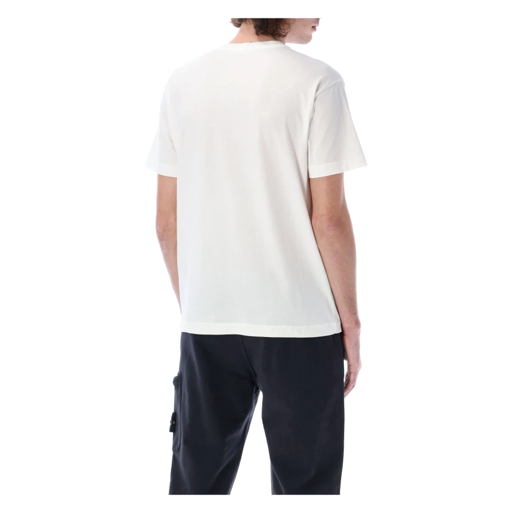 Stone Island Klassieke Patch Tee White Heren