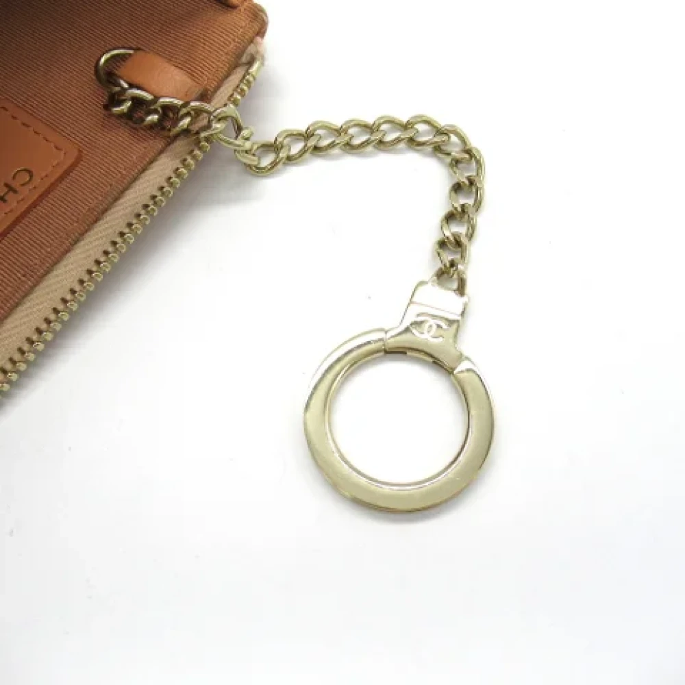 Chanel Vintage Pre-owned Leather wallets Beige Dames
