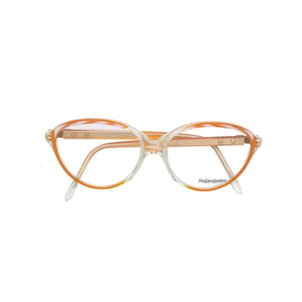 Yves Saint Laurent Vintage Pre-owned Acetate sunglasses Orange Dames