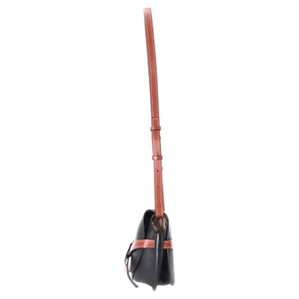 Loewe Pre-owned Leather shoulder-bags Black Dames