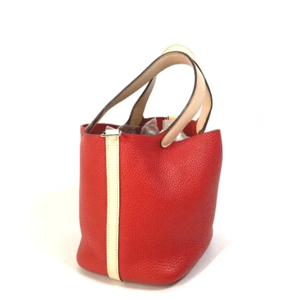 Hermès Vintage Pre-owned Leather hermes-bags Red Dames