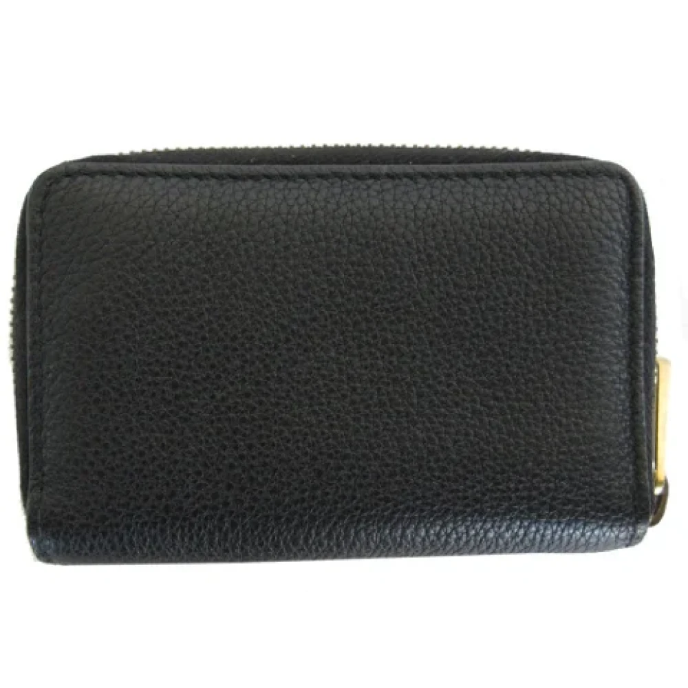 Gucci Vintage Pre-owned Leather wallets Black Dames