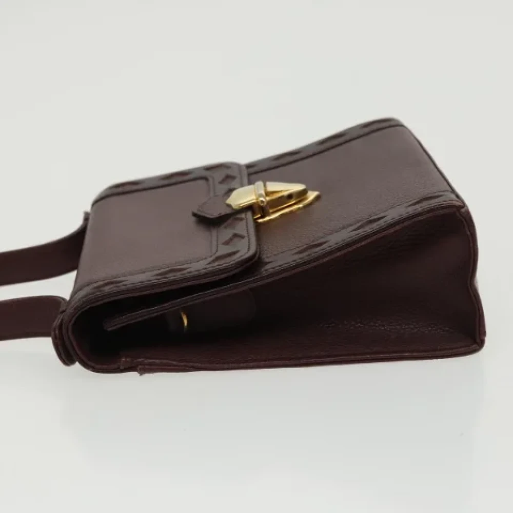 Saint Laurent Vintage Pre-owned Leather handbags Red Dames