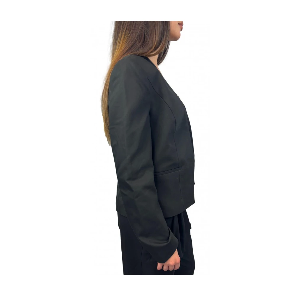 Naf Open jas in katoenmix Black Dames