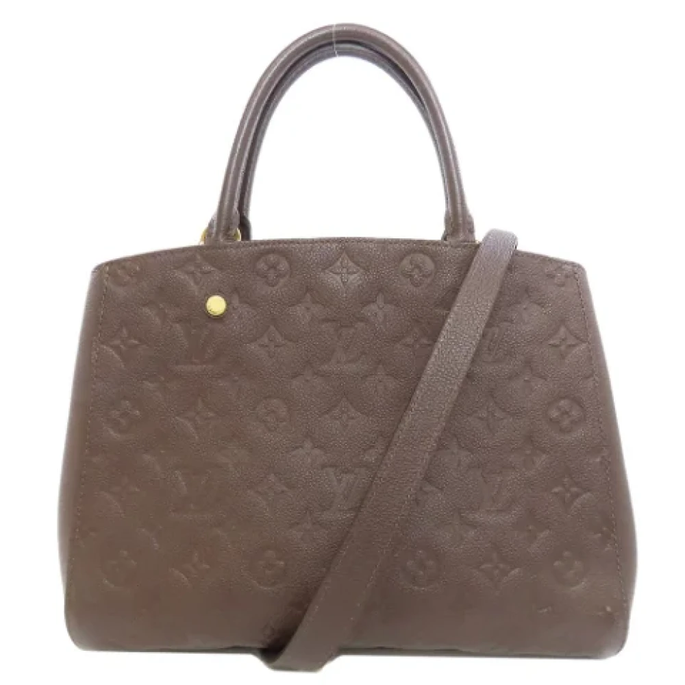 Louis Vuitton Vintage Pre-owned Fabric handbags Brown Dames