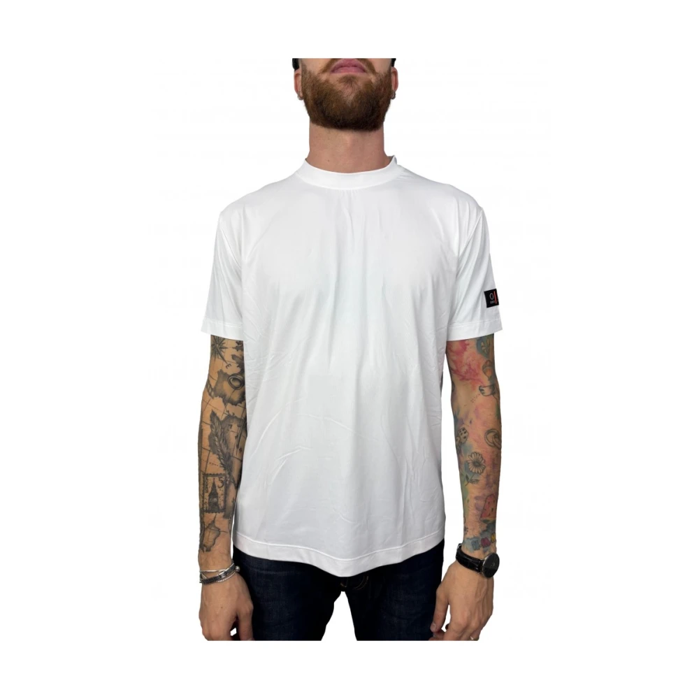 Suns Wit T-shirt met 86% polyamide White Heren
