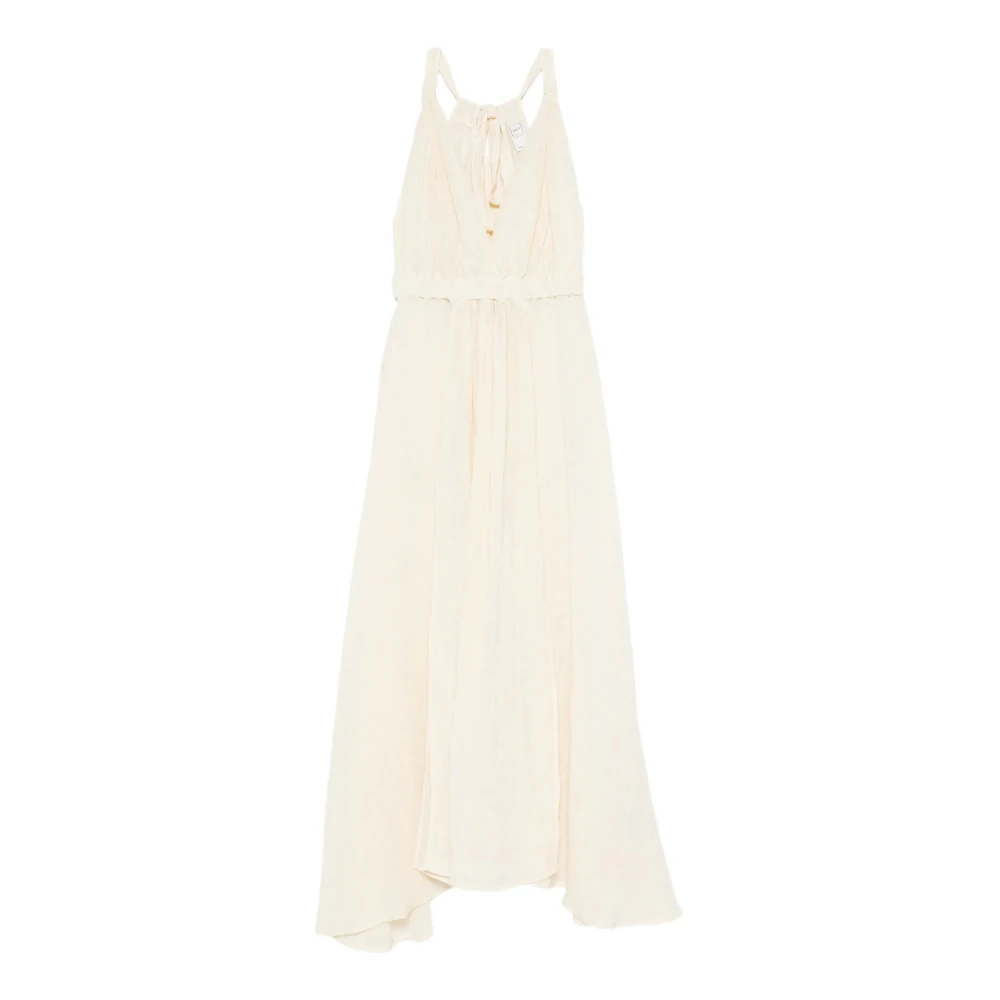 120% Lino White Linen Maxi Dress - Female - Maxi Dresses - S - Dresses