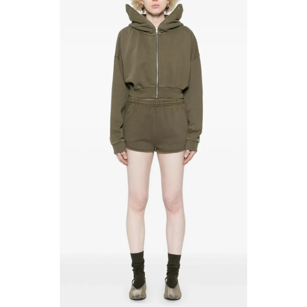 Entire Studios Militaire Micro Shorts Green Dames