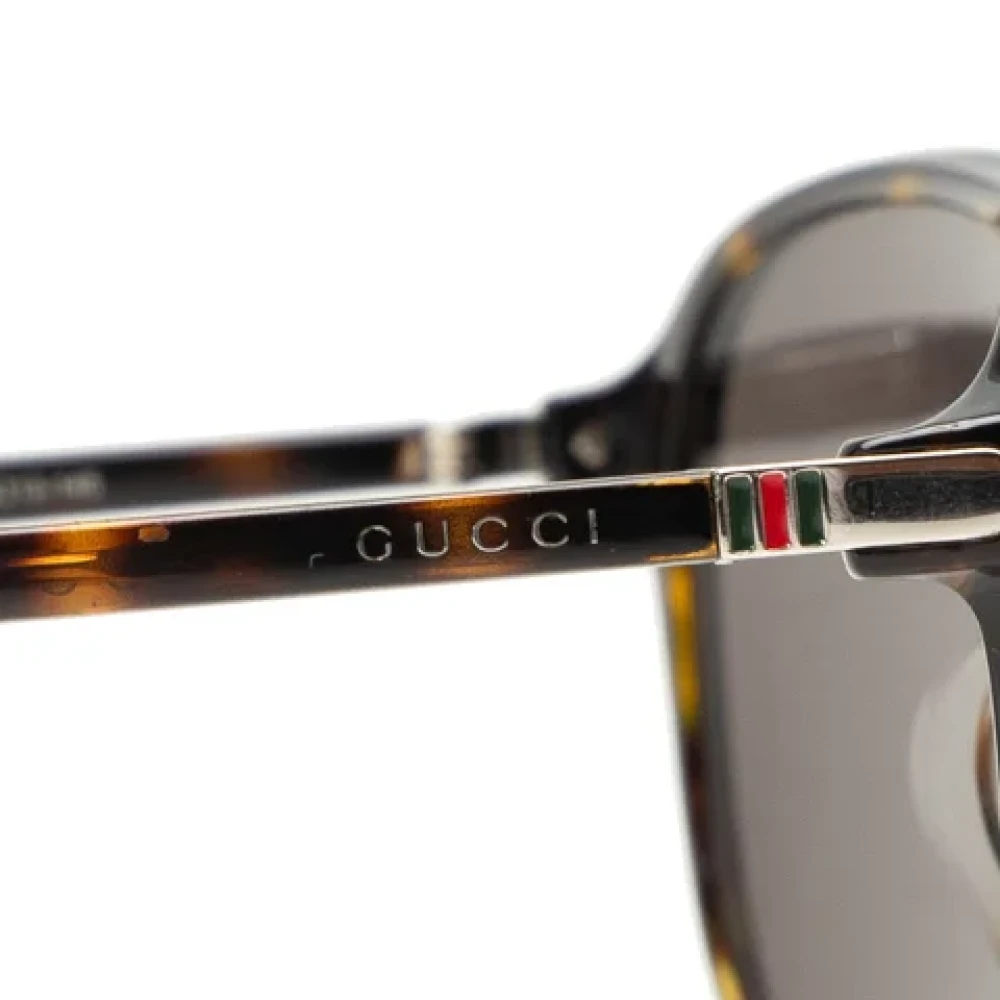 Gucci Vintage Pre-owned Plastic sunglasses Black Dames
