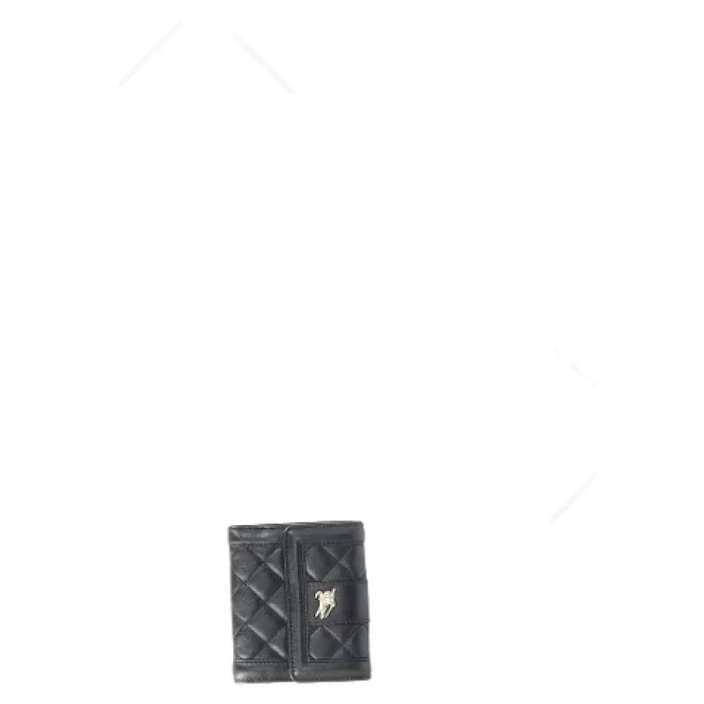 Burberry Vintage Pre-owned Leather wallets Black Dames