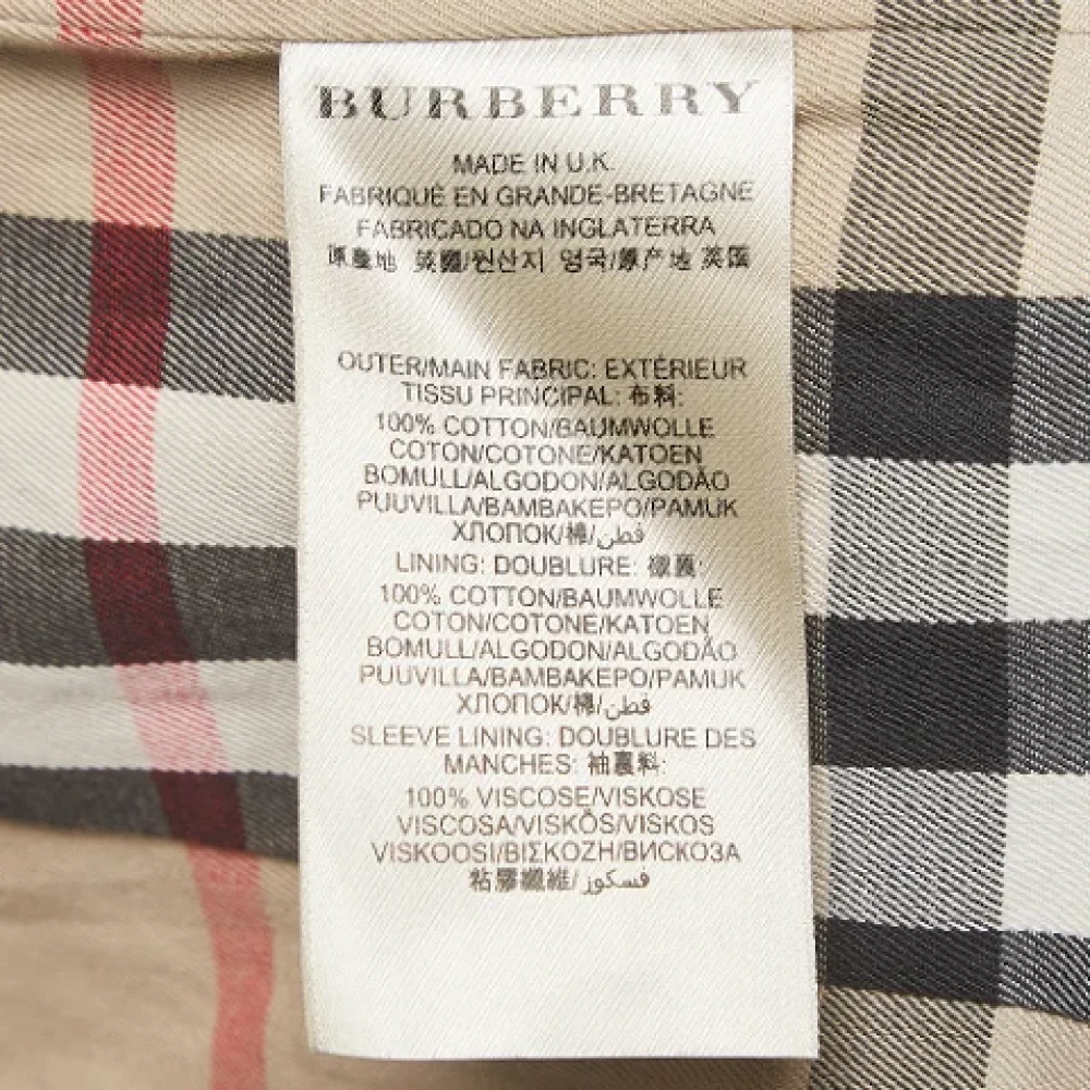 Burberry Vintage Pre-owned Cotton outerwear Red Dames