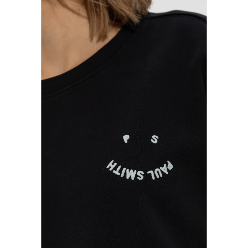 PS By Paul Smith Sweatshirt met geborduurd logo Black Dames