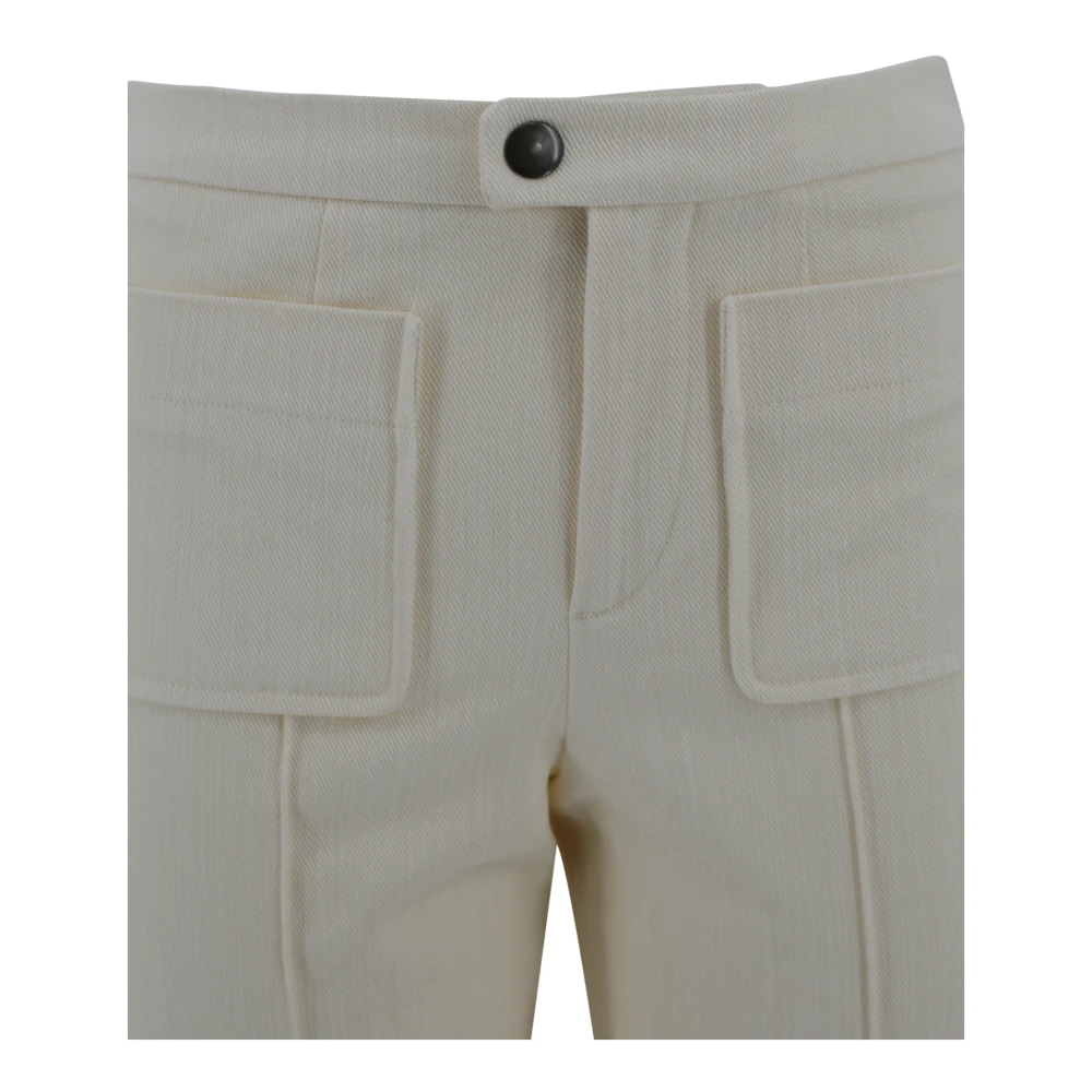 Soeur Ecru Harry Broek met Voor Sluiting Beige Dames