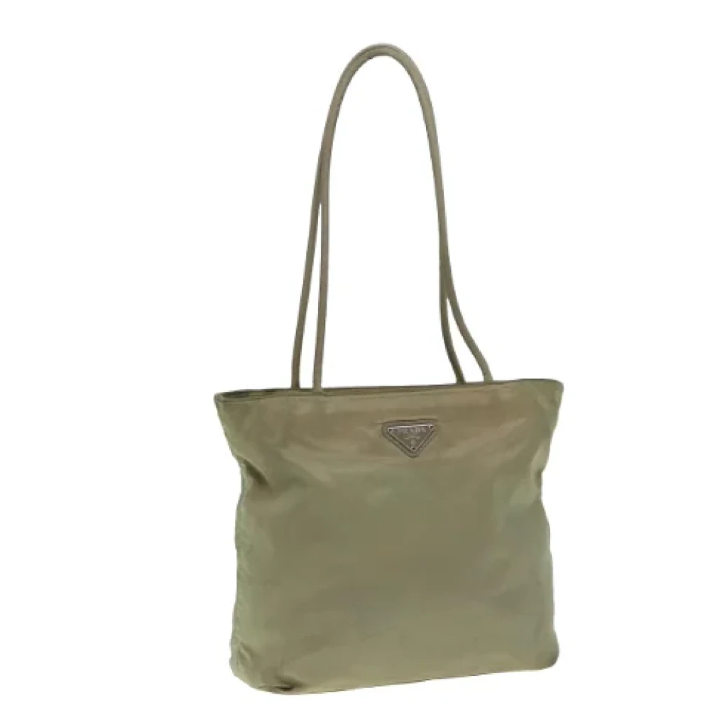 Prada Vintage Pre-owned Nylon totes Beige Dames