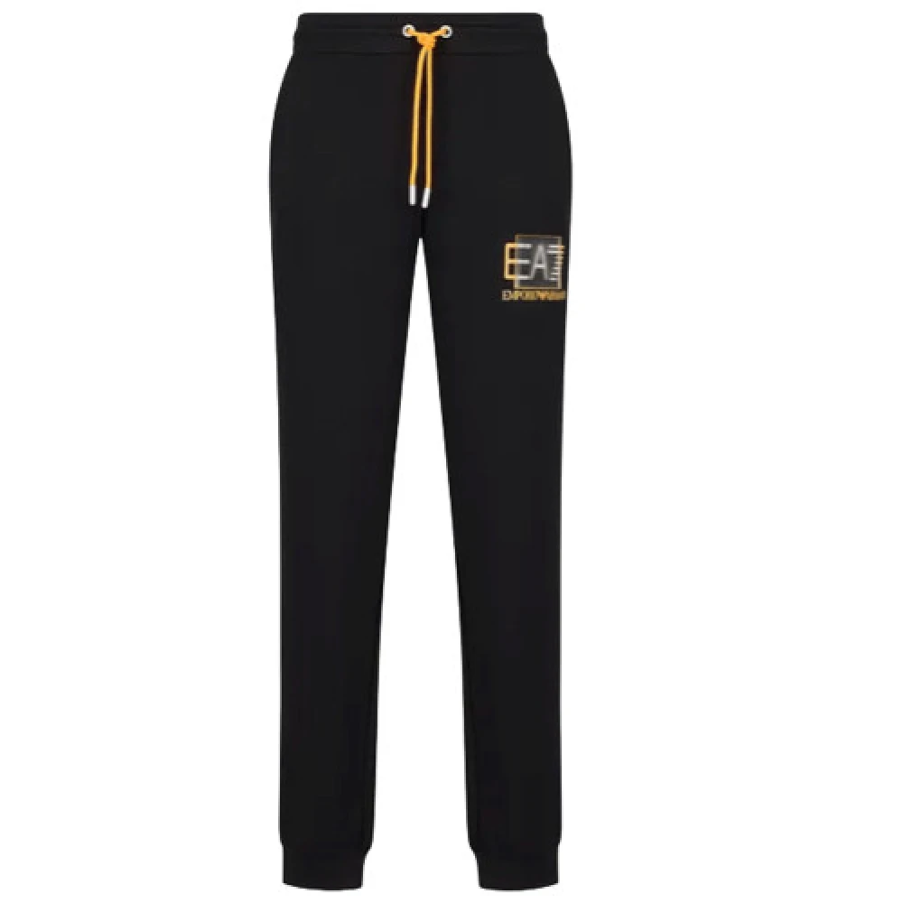 Emporio Armani EA7 Heren Joggingbroek Zwart Oranje Black Heren