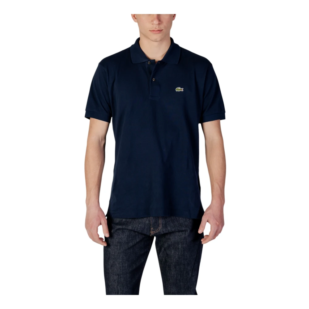 Lacoste Men's Blue Button Polo Shirt