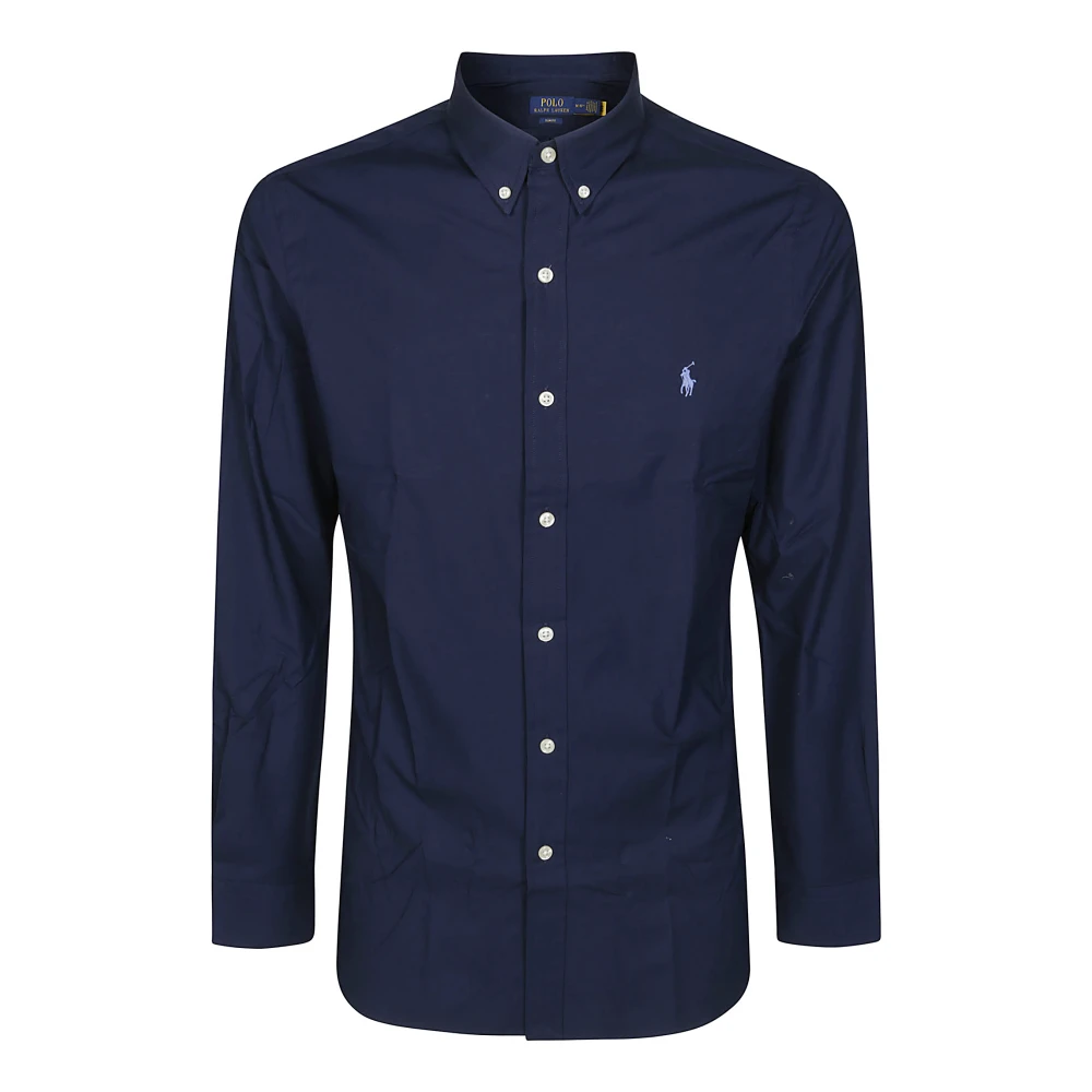 Polo Ralph Lauren Stretch Poplin Overhemd Blue Heren