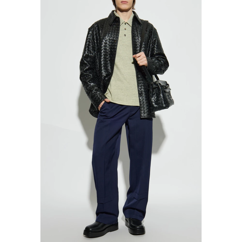 Bottega Veneta Wollen broek Blue Heren