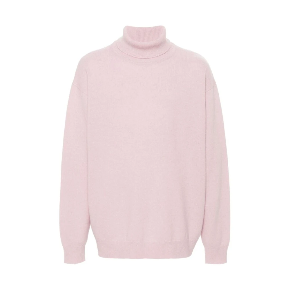 Dries Van Noten Lichtroze Merinowol Gebreide Trui Pink Heren