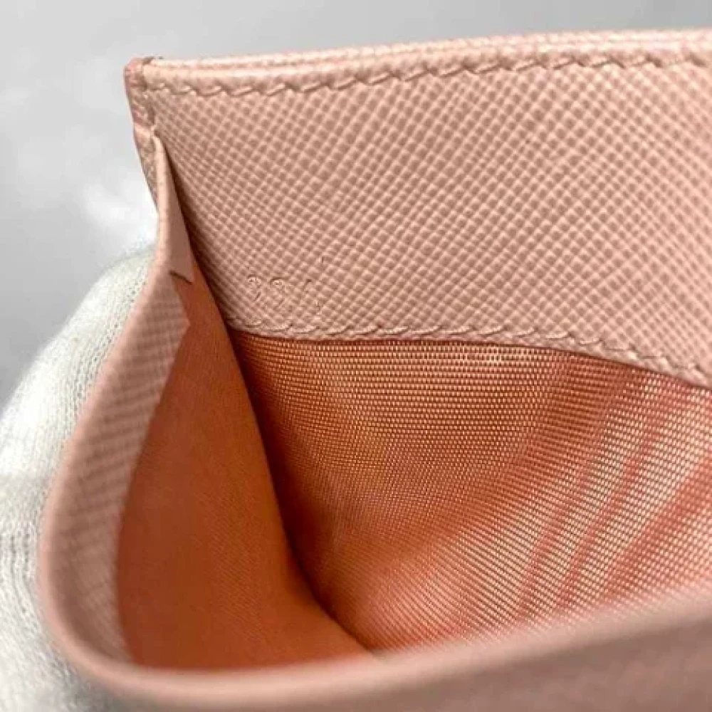 Prada Vintage Pre-owned Leather wallets Pink Dames