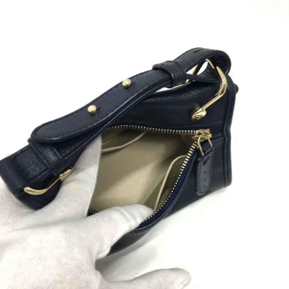 Bally Pre-owned Leather shoulder-bags Blue Dames