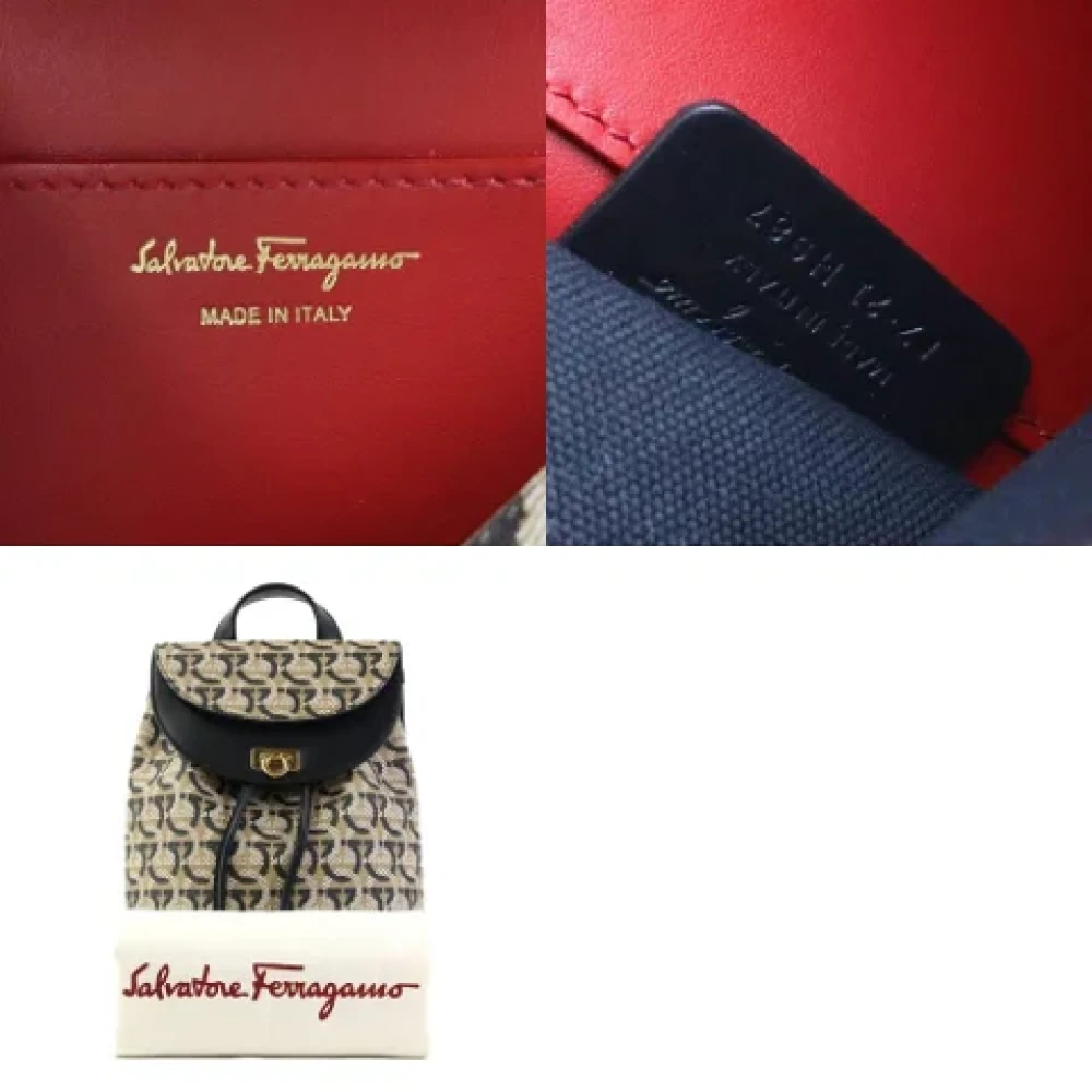 Salvatore Ferragamo Pre-owned Leather backpacks Multicolor Dames