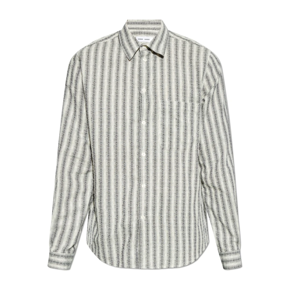 Samsøe Shirt Saliam Gray Heren