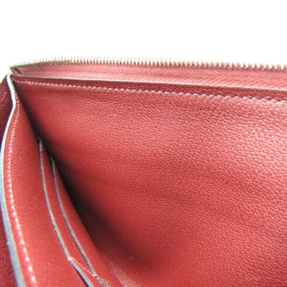 Hermès Vintage Pre-owned Leather wallets Brown Dames