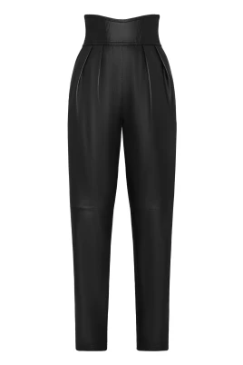Leather Trousers Long 80's Fit