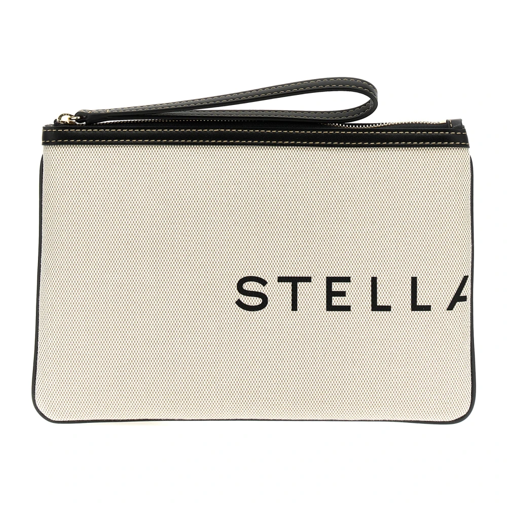 Stella Mccartney Women's Beige Smc Canvas Pouch