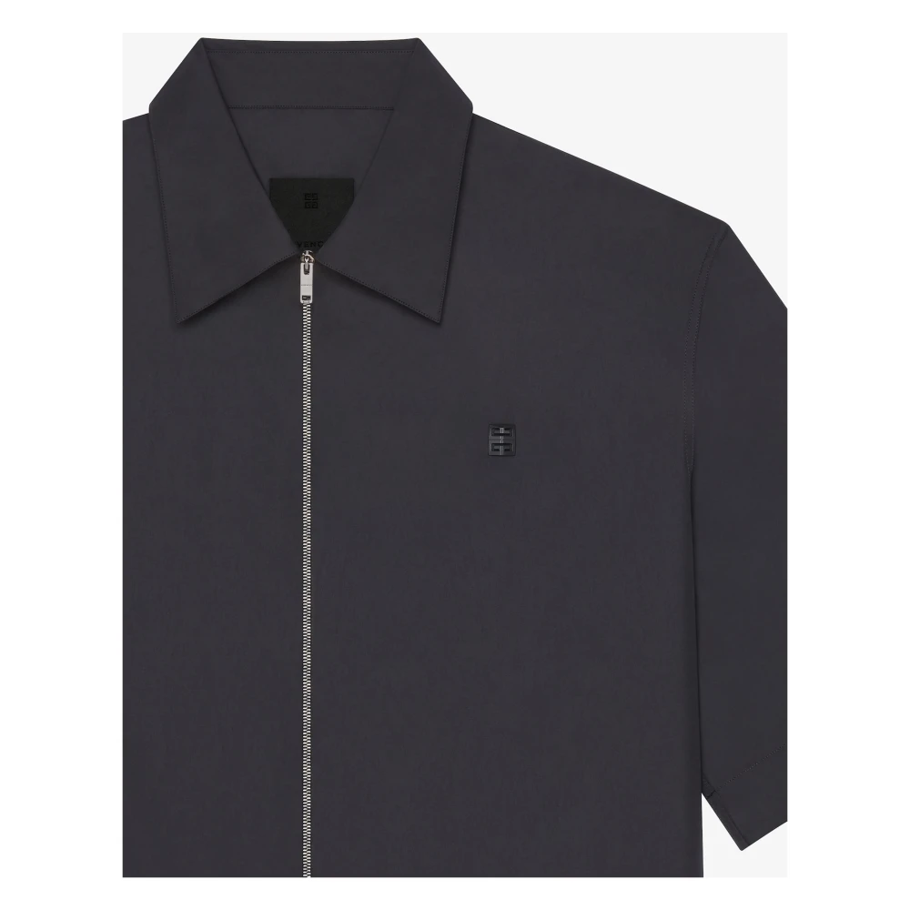 Givenchy Casual Shirt met Rits Black Heren