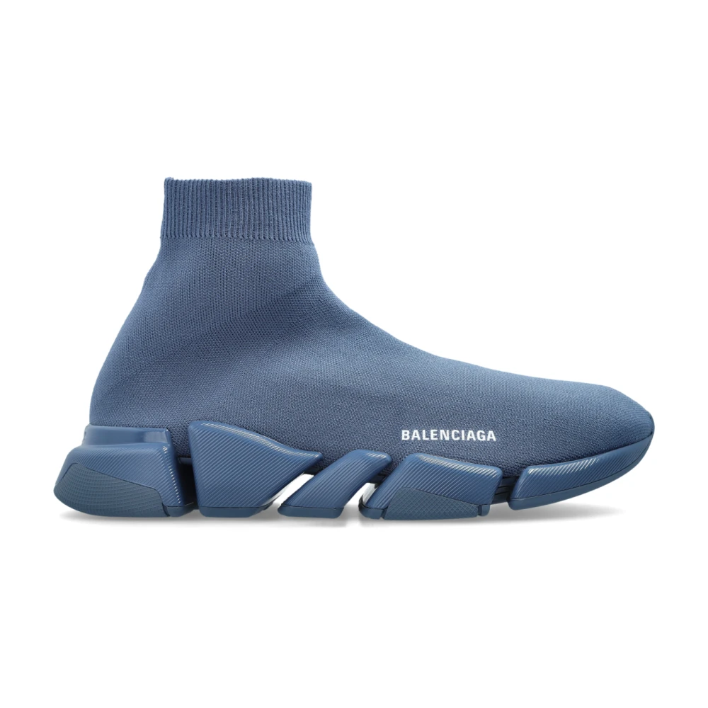 Balenciaga Speed 2.0 sneakers med sock Blue, Herr