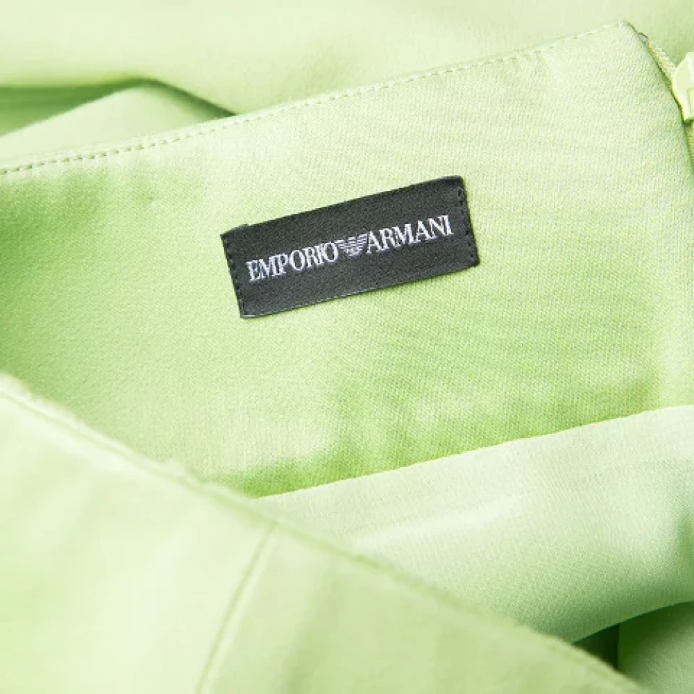 Armani Pre-owned Fabric dresses Green Dames