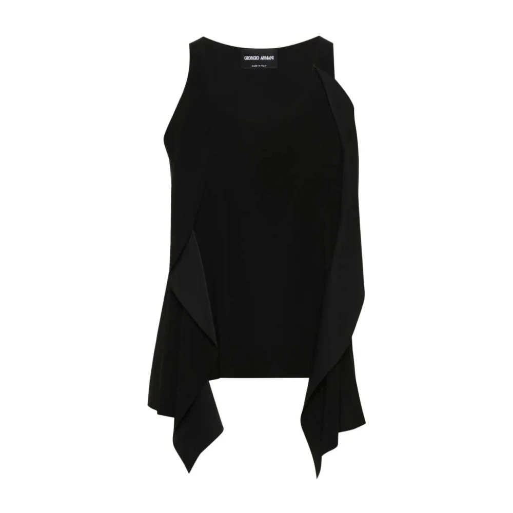 Giorgio Armani Uc99 TOP Stijlvol Modieus Shirt Black Dames