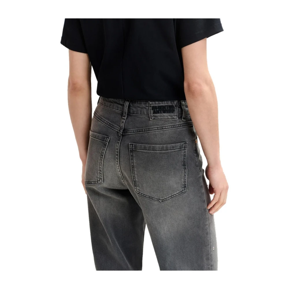 Essentiel Antwerp Grijze Denim Jeans met Rechte Pijp Gray Dames