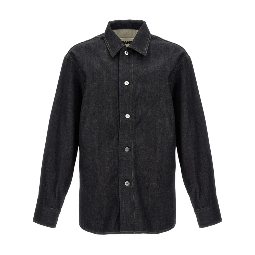 Jil Sander Men's Blue Denim Overshirt