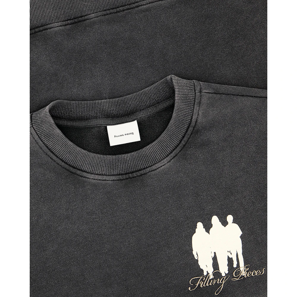 Filling Pieces Sweatshirt United by Generations Vintage Black Heren