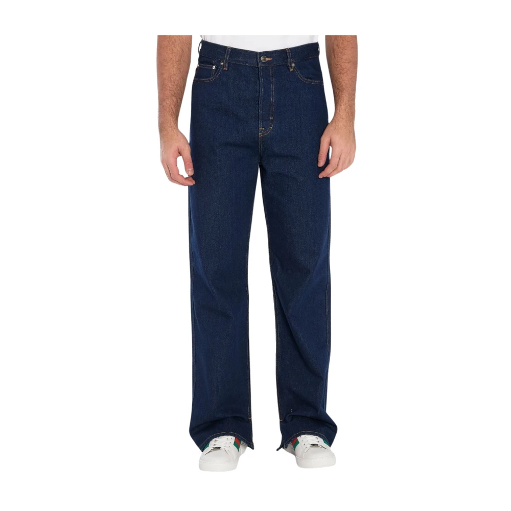 Gucci Men's Indigo/Blue Classic Five-Pocket Jeans