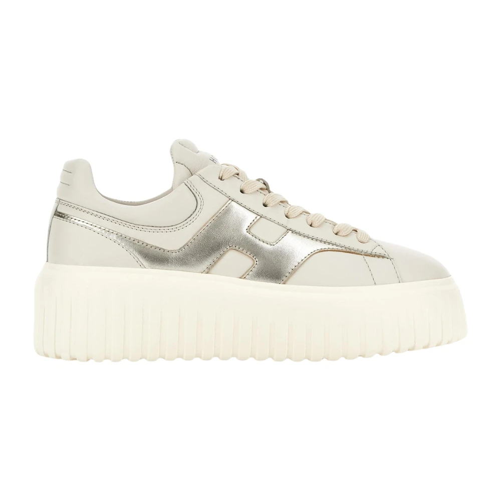 Hogan H-Stripes Sneakers Dames Schoenen Beige