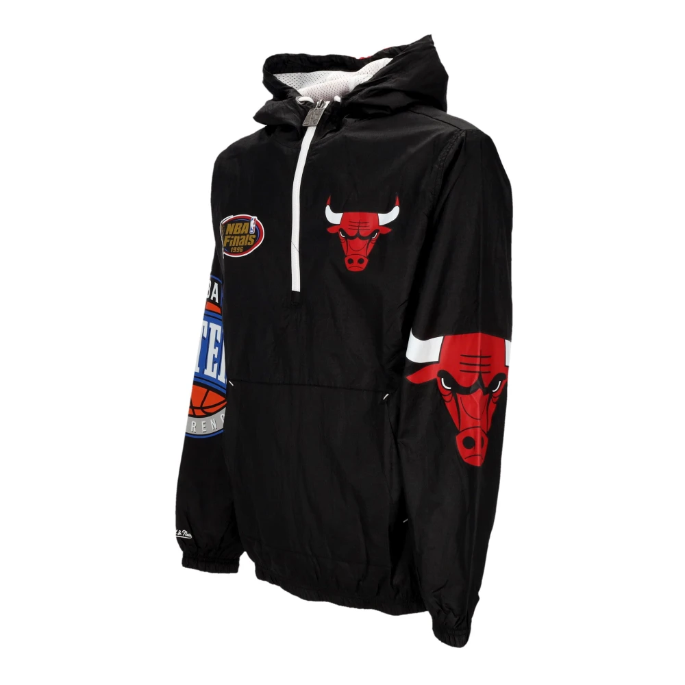 Mitchell & Ness Chicago Bulls Windbreaker Anorak Black Heren