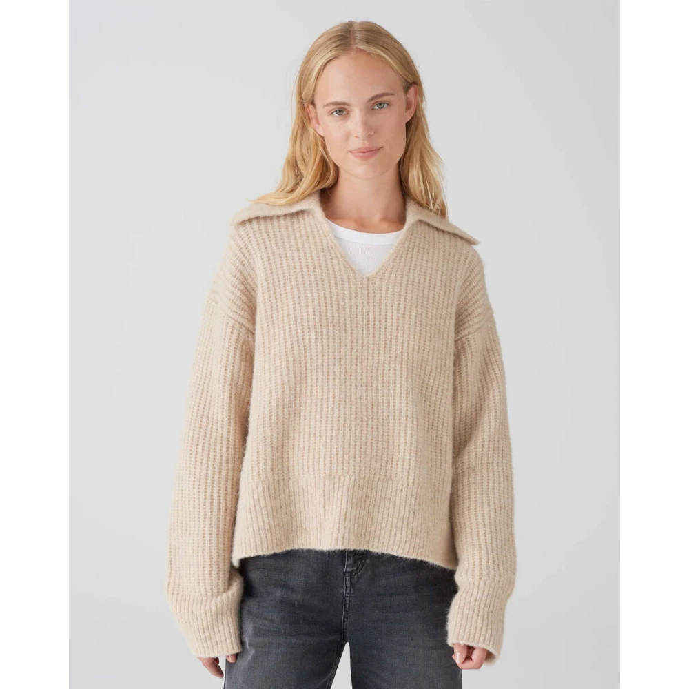 Opus Stijlvolle Pullover voor Vrouwen Beige Dames