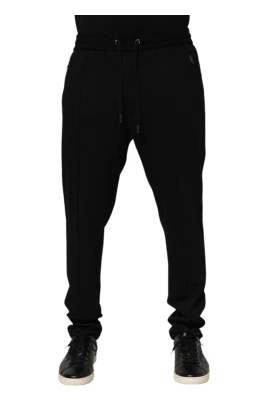 Viscose Skinny Logo Jogger Pants
