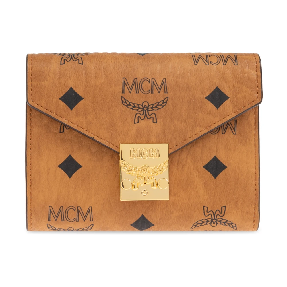Mcm Brown Wallets & Cardholders, Unisex, One Size, Wallet With Logo
